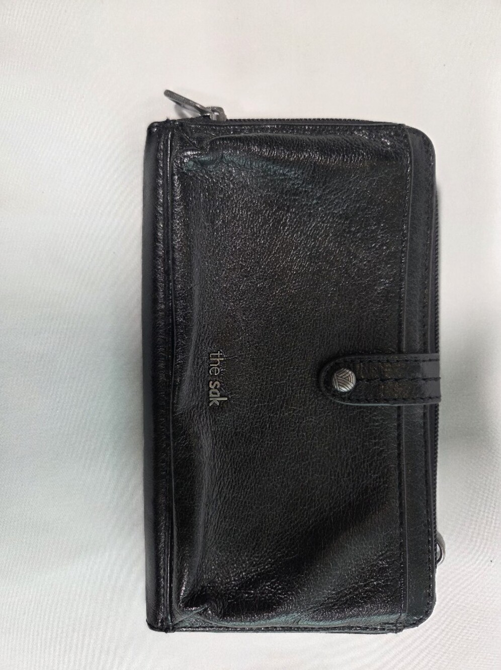 The Sak Black Genuine Leather Smartphone Wallet - No Strap #01
